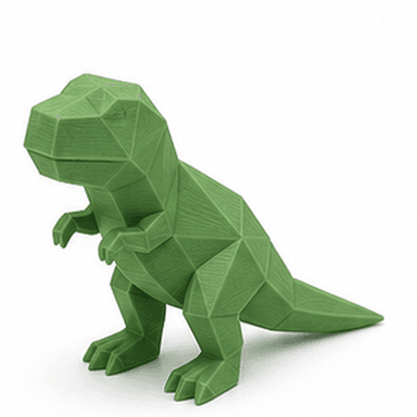 Dinosaurio 3D verde